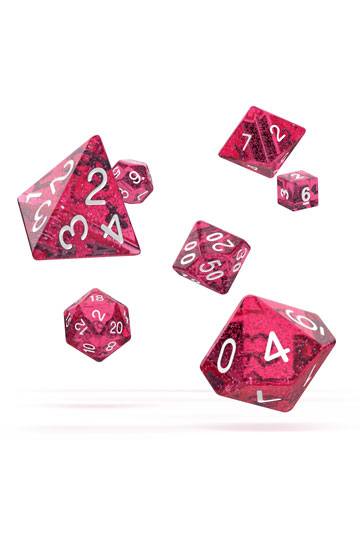 Oakie Doakie Dice RPG Set Speckled - Pink (7)