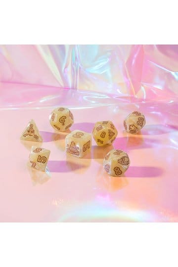 Capybara Dice Set of 7 Sleepie