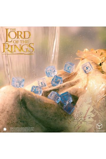 The Lord of the Rings: 10 D6 Dice Set Rivendell (Water)