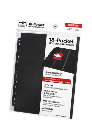 Ultimate Guard 18-Pocket Pages Side-Loading Black (10)