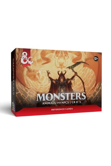 Dungeons & Dragons RPG Reference Cards: Monsters (Animals And NPCs)