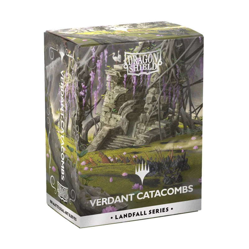 Dragon Shield - X MtG Standard Size Matte Dual Art Sleeves Landfall Series - Verdant Catacomb