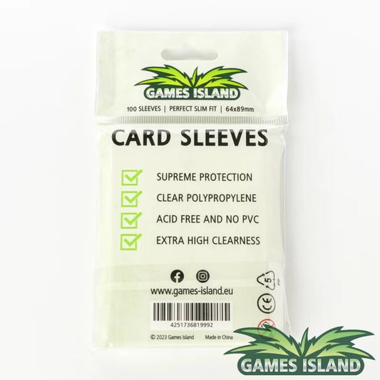 Games Island - Perfect Slim Fit Inner Sleeves Standard Size (100)