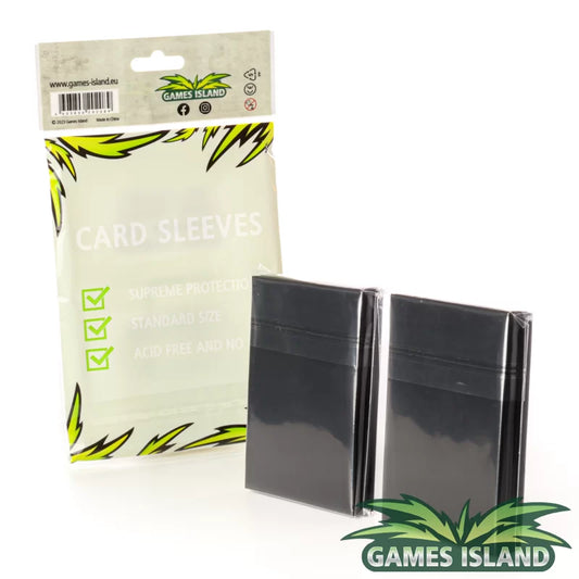 Games Island - Standard Size Sleeves (100) - Matte Black