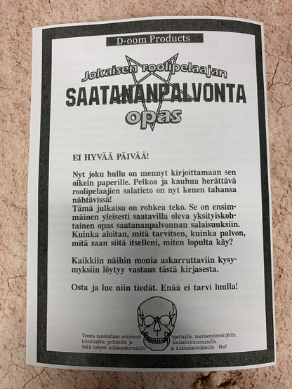 Jokaisen Roolipelaajan Saatananpalvonta Opas