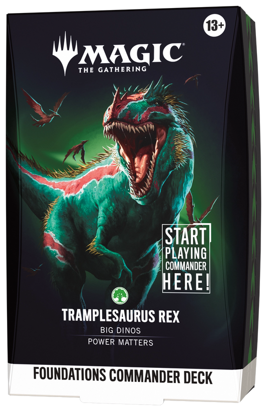 Magic The Gathering Foundations Commander Deck: Tramplesaurus Rex