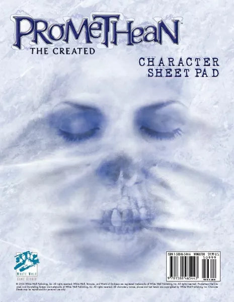 Promethean: The Created Character Sheet Pad