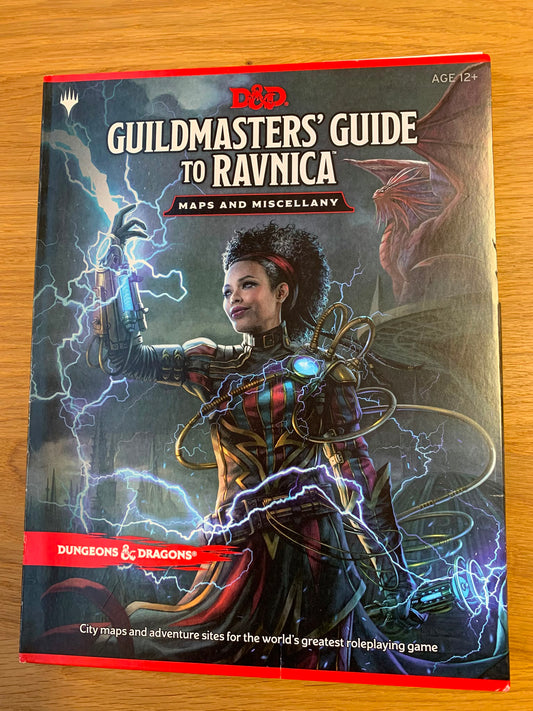 Dungeons & Dragons 5E: Guilmaster's Guide to Ravnica + Map Pack (KÄYTETTY)