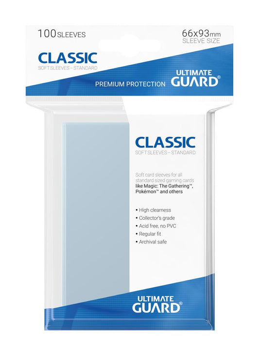 Ultimate Guard Classic Sleeves Standard Size Transparent (100)