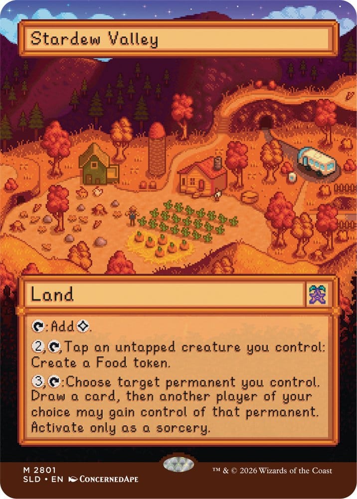 Magic the Gathering Secret Lair x Stardew Valley: Welcome to Stardew Valley