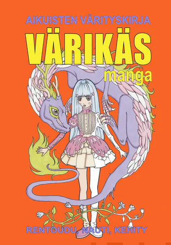 Aikuisten Värityskirja Värikäs Manga
